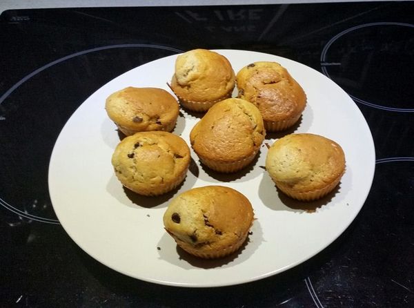 Muffins vanille aux pépites de chocolat par Maman tout simplement !!