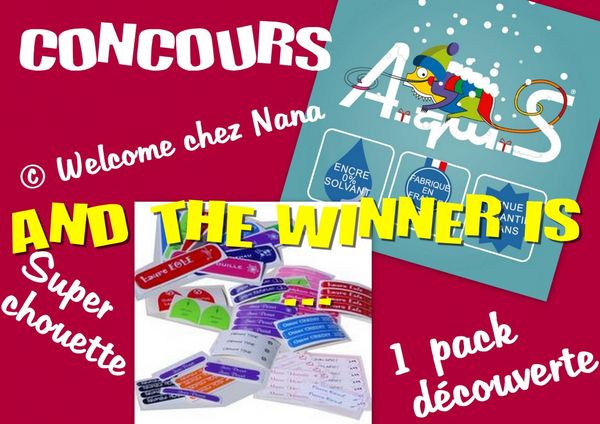 And the winner is ... (Concours A - QUI - S ) 