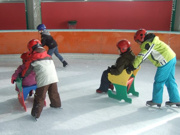 Jardin de glace à la patinoire 