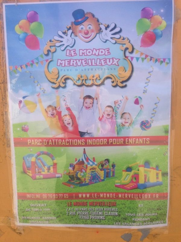 Un parc Indoor pour enfant ouvre à Provins !!!