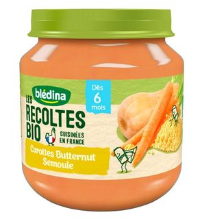 Les récoltes bio carottes butternut semoule 2x130g
