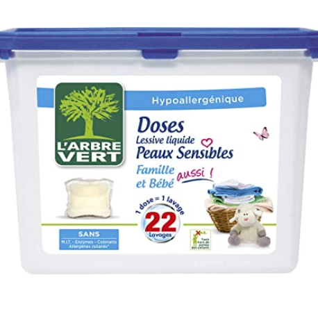Avis L Arbre Vert Lessive Capsule Liquide Pour Peaux Sensibles Famille Et Bebe