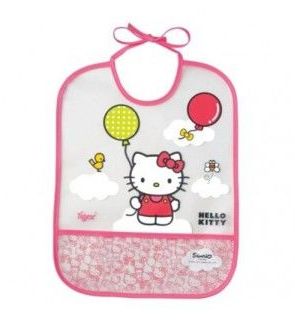 Bavoir en plastique Hello Kitty