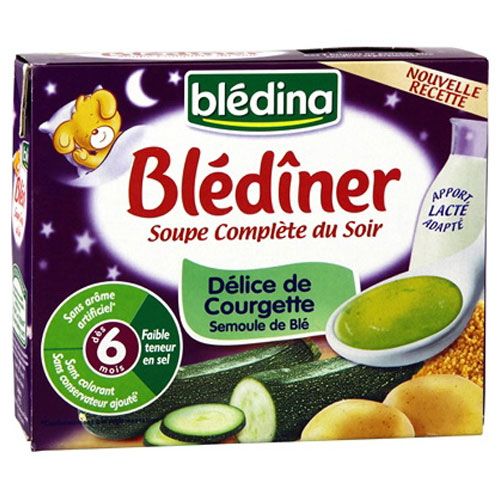 Avis Bledina Blediner Soupe Complete Du Soir Delice De Courgette Semoule De Ble
