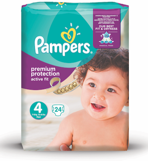 Couches Pampers Premium Protection Active Fit