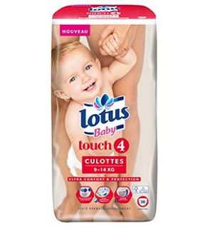 Culottes Lotus Baby Touch T4 (9-14 KG) x38