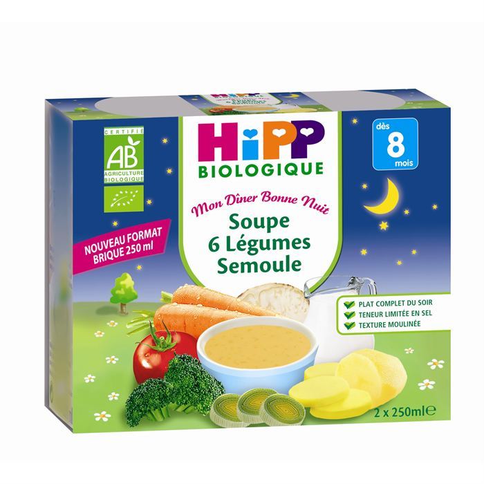 Avis Hipp Soupe 6 Legumes Semoule