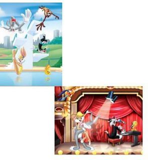 MB Jeux Puzzle 2 x 25 pièces : Looney Tunes, sur scène et concours de plongeon