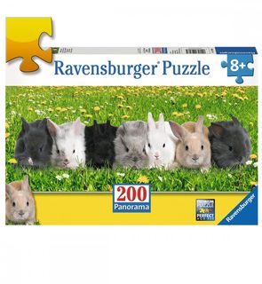 Puzzle 200 pièces XXL - La parade des lapins - Ravensburger - 57,5x24,5 cm