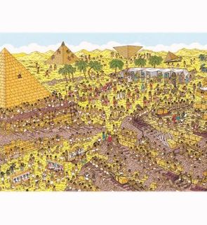 Nathan Puzzle 250 pièces XXL : Où est Charlie ? Au temps des pharaons