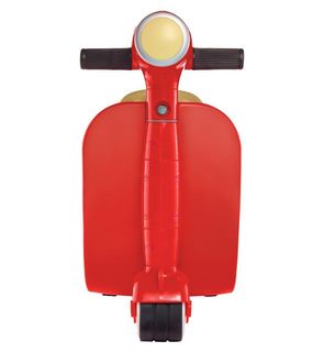 Tosca Porteur valise 2 en 1 pour enfant : scooter vintage rouge Rouge