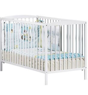 Avis Baby Price Lit Bebe A Barreaux 60x1cm Teddy Blanc