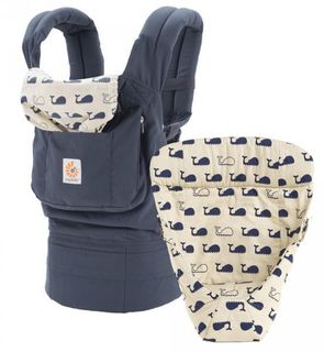 Avis Ergobaby Porte Bebe Physiologique Original Coussin Nouveau Ne Bleu Baleine