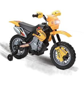 Sandro Porteur électrique forme moto-cross pour enfant Jaune - Alinea