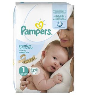Couches new baby sensitive taille 1 geant (2-5 kg) 37 couches