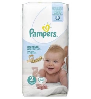 Couches new baby sensitive taille 2 (3-6 kg) 46 couches