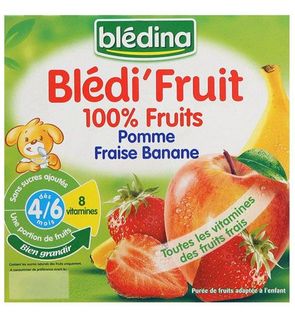 Avis Bledina Bledit Fruit 100 Fruit Pomme Fraise Banane