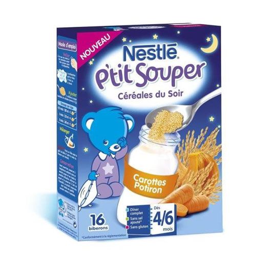 Avis Nestle P Tit Souper Cereales Du Soir Carottes Potiron