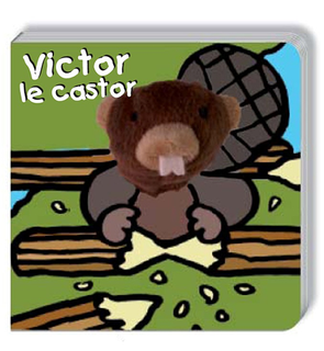 Livre marionnette Victor le Castor