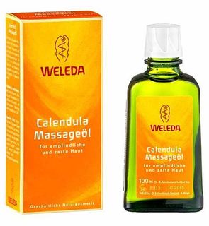 huile de massage au calendula Weleda