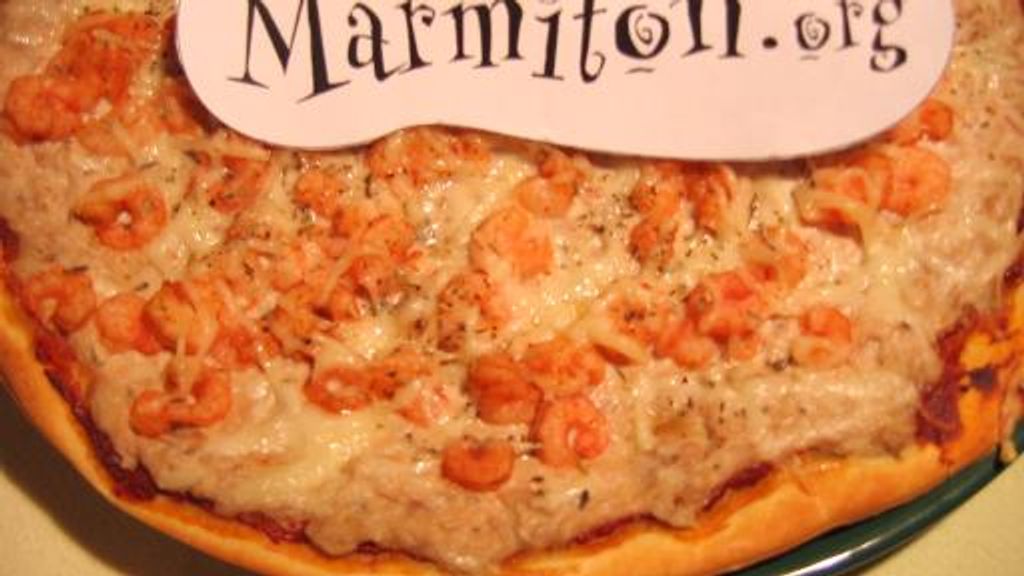 Pizza au thon et aux crevettes