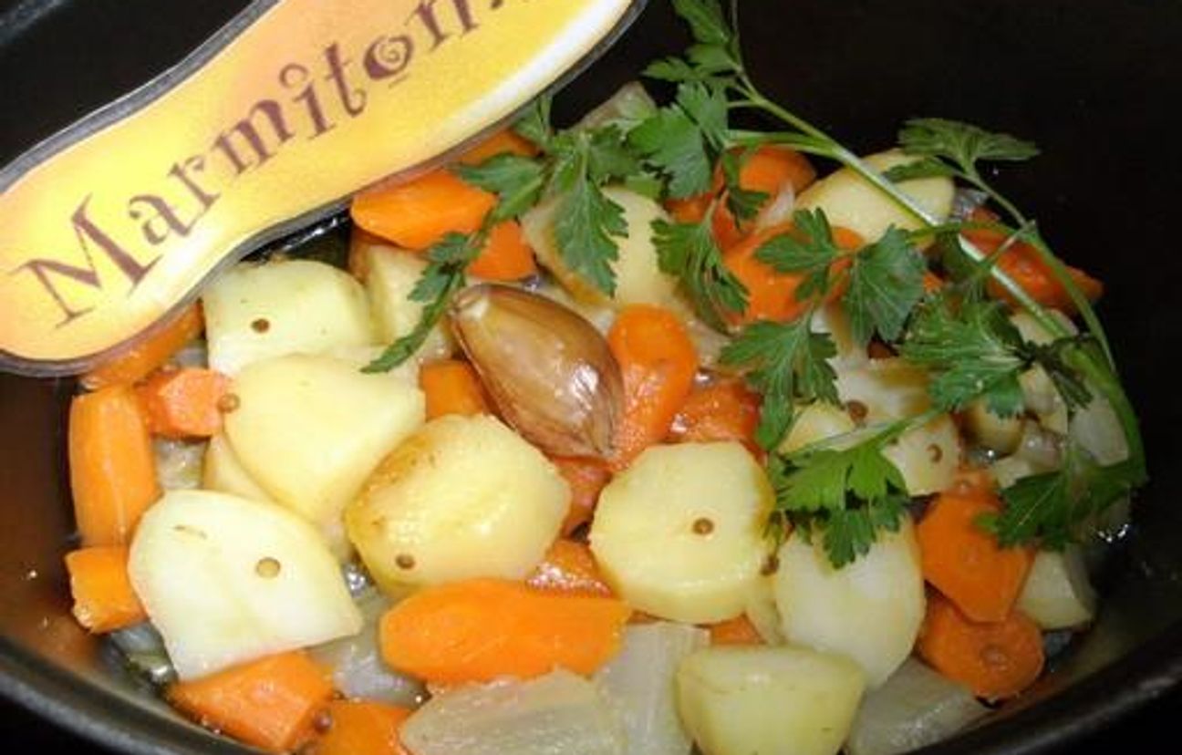 Pommes de terre et carottes en cocotte Recette de Pommes de terre et carottes en cocotte