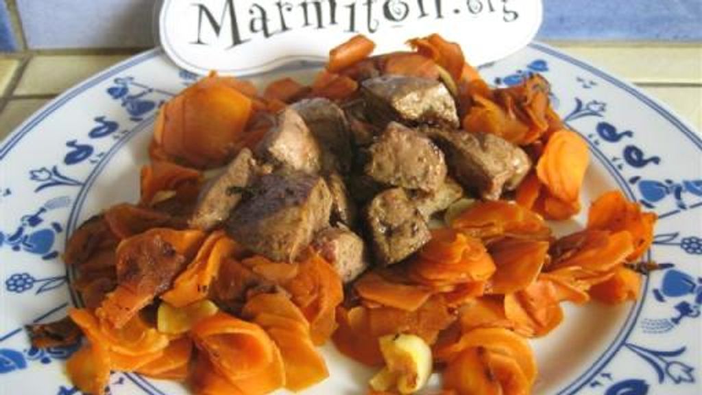 Foie De Lapin Sur Lit De Carottes Recette De Foie De Lapin Sur Lit De Carottes