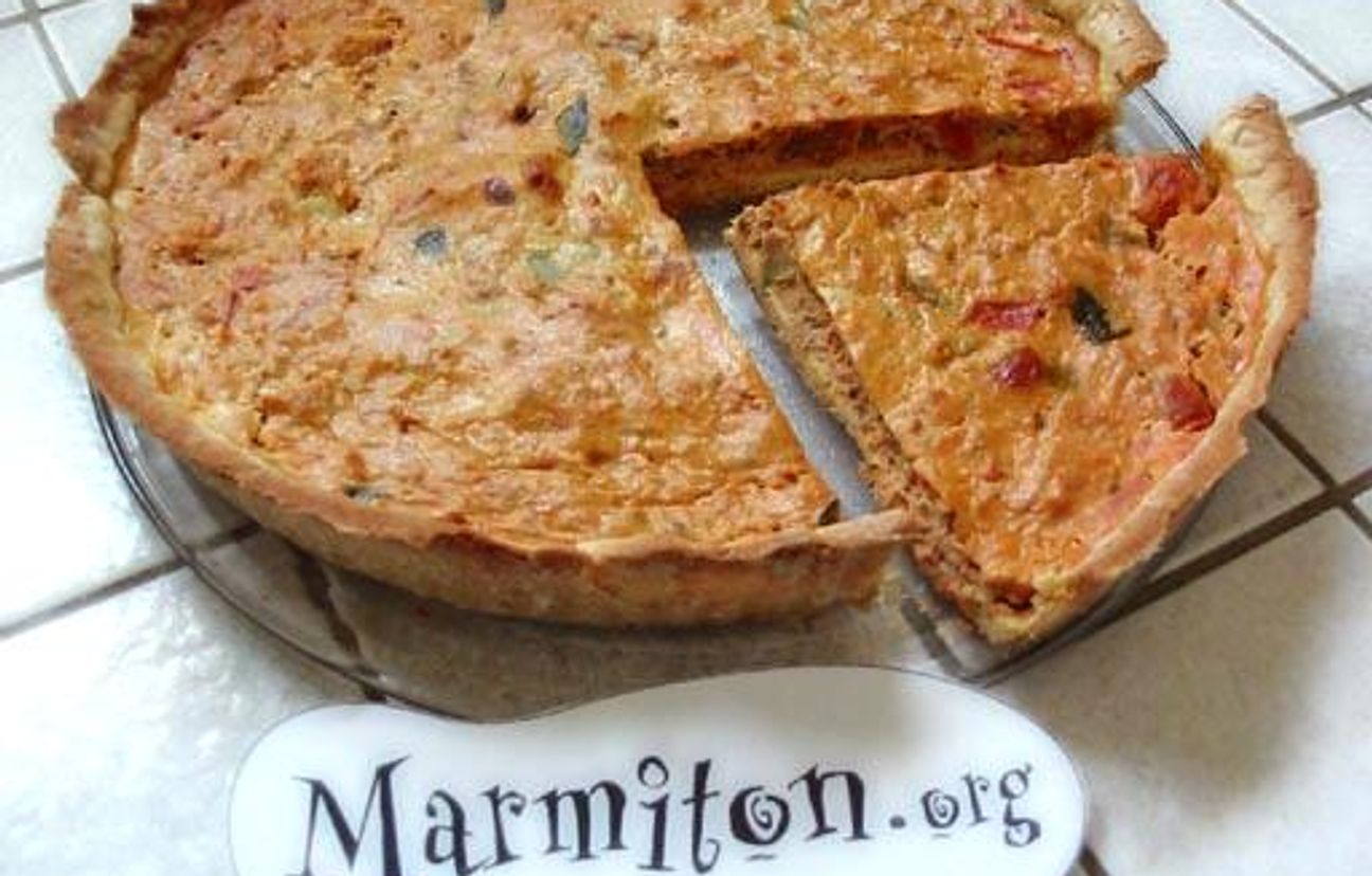 Le 'Ratathon' (Quiche au thon et à la ratatouille) Recette de Le