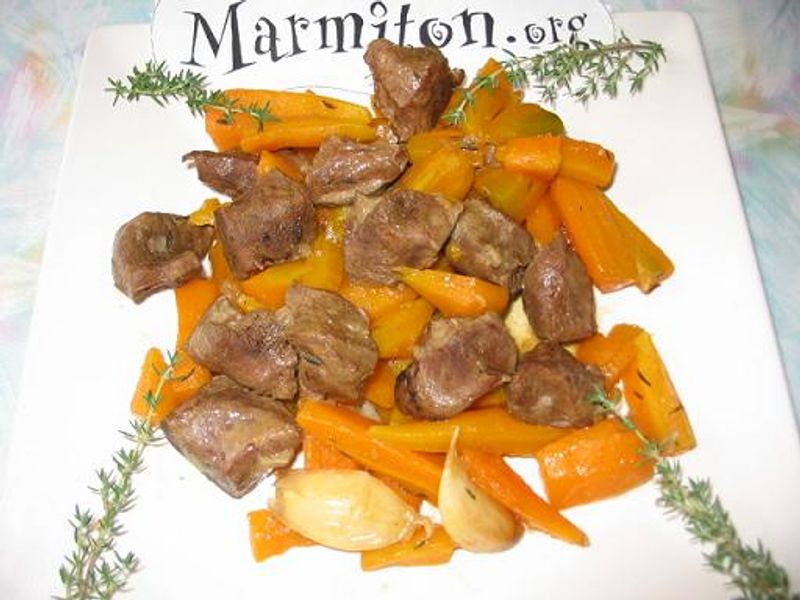 Coeur De Veau Braise Aux Carottes Recette De Coeur De Veau