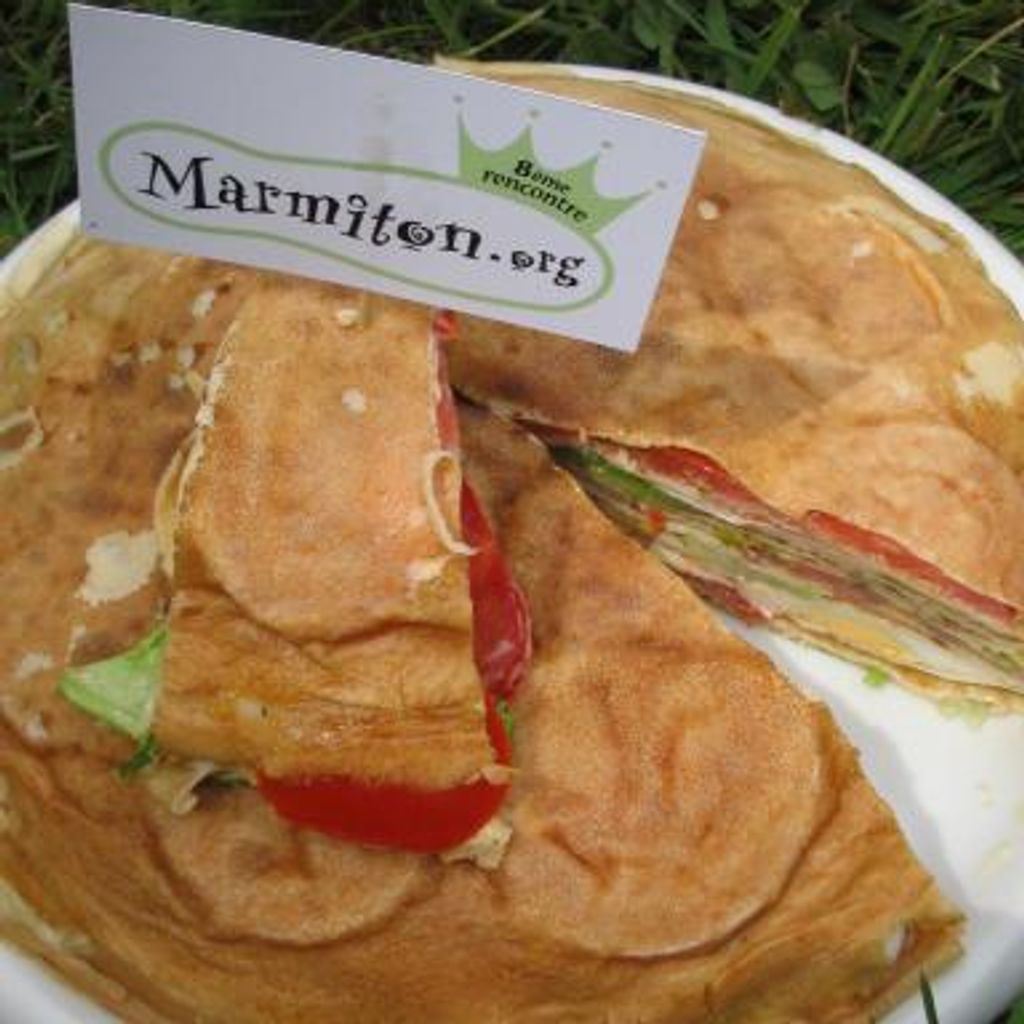 Gateau De Crepe Sale Crudites Marmiton Gâteau de crêpes à la mayonnaise : recette de Gâteau de crêpes à la  mayonnaise