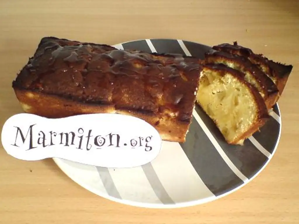 quatre quart aux pommes et au miel