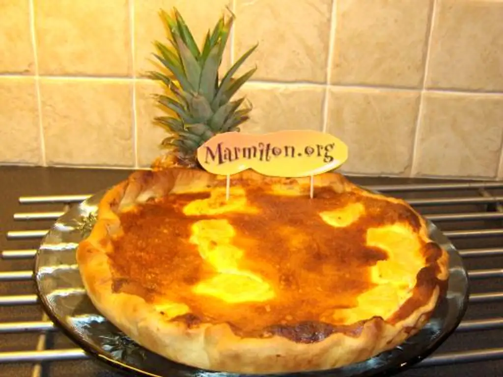 tarte nutella et ananas