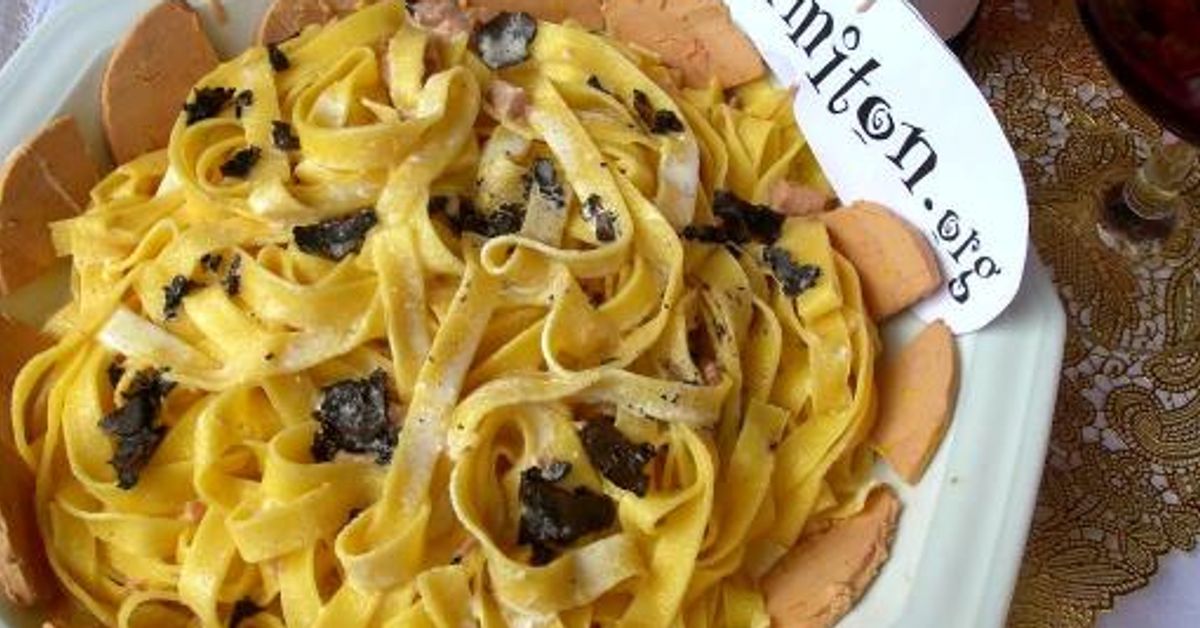 Tagliatelle fraîches aux truffes et au foie gras recette de