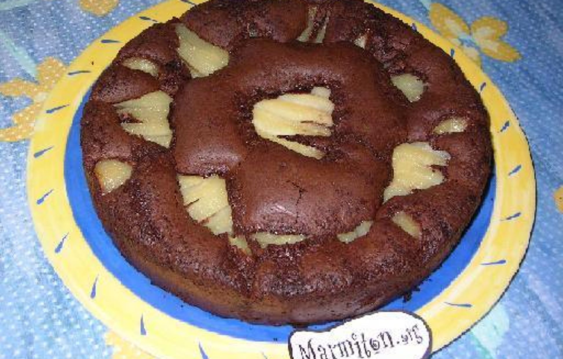 Gâteau au chocolat et aux poires : Recette de Gâteau au chocolat et aux ...