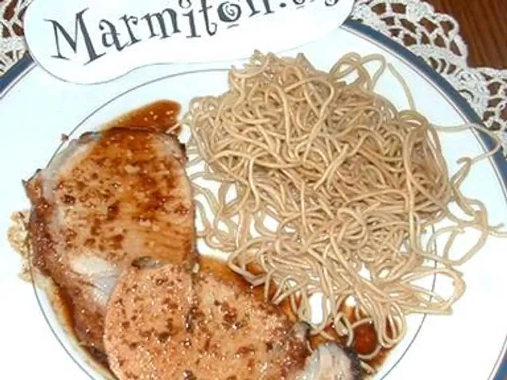 rouelle de porc au miel et noix de coco