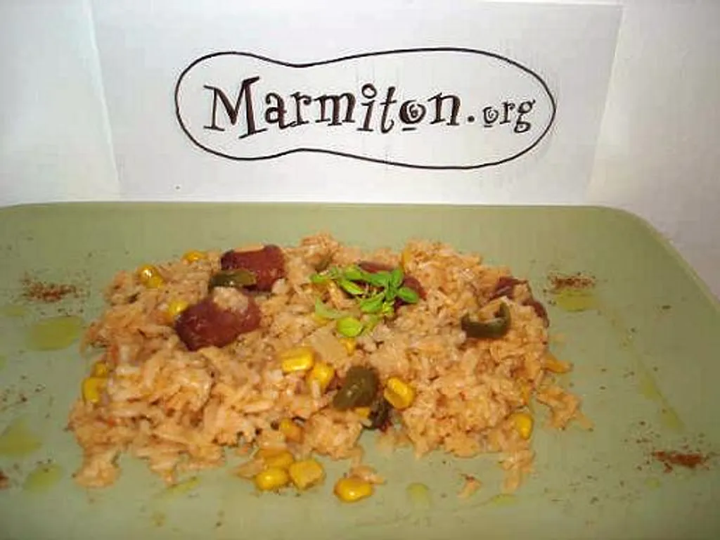 riz au chorizo et légumes