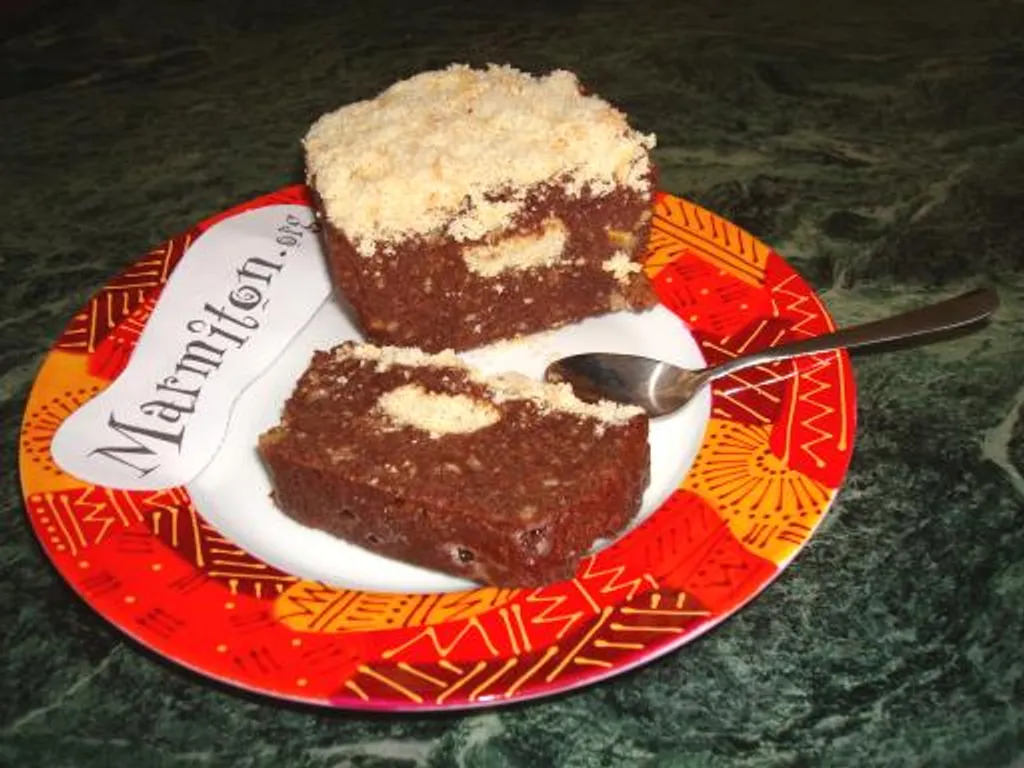 fondant glacé chocolat et noix très simple