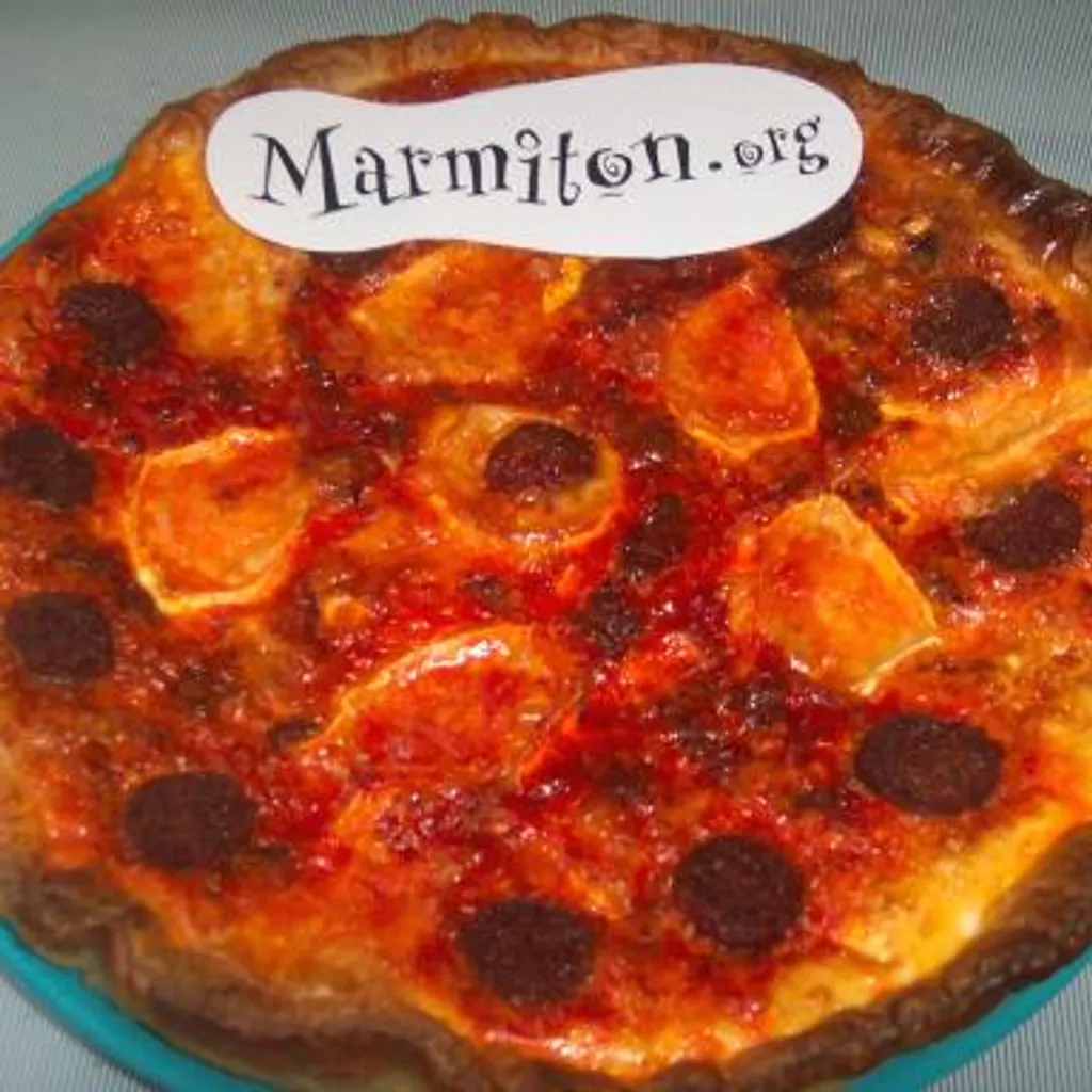 Quiche chèvre chorizo-image