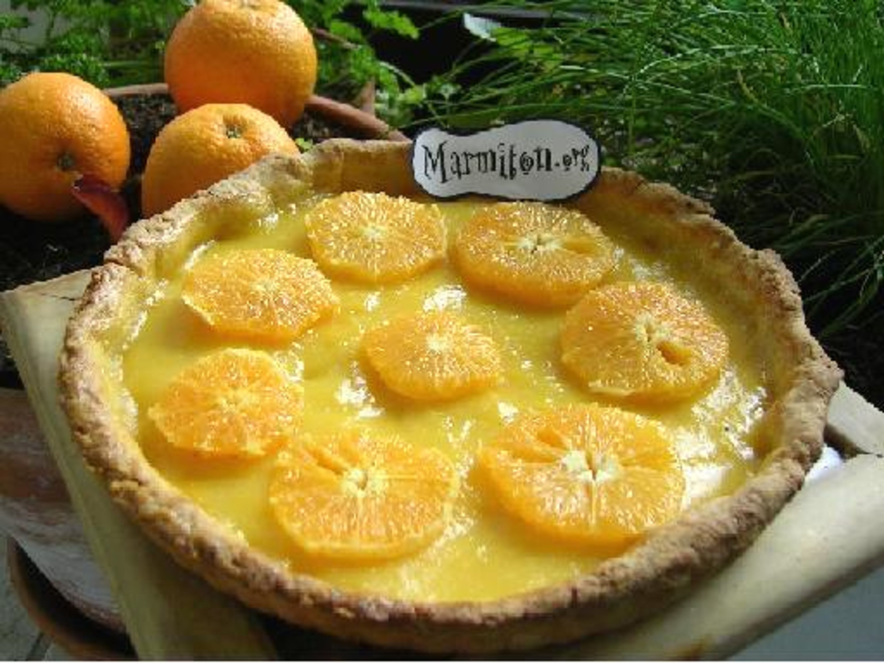 Tarte à l&amp;#39;orange : Recette de Tarte à l&amp;#39;orange - Marmiton