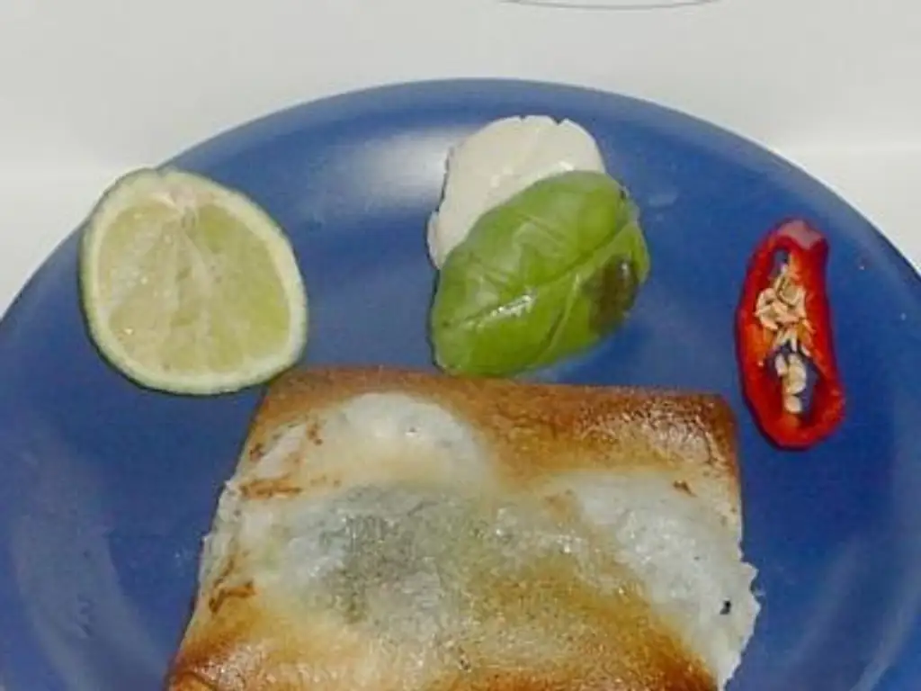 bricks de st jacques au citron vert et basilic