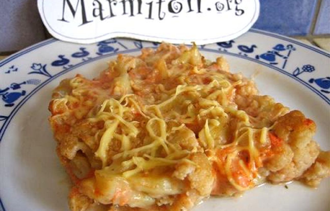 Gratin de chou-fleur allégé et rapide : Recette de Gratin de chou-fleur ...