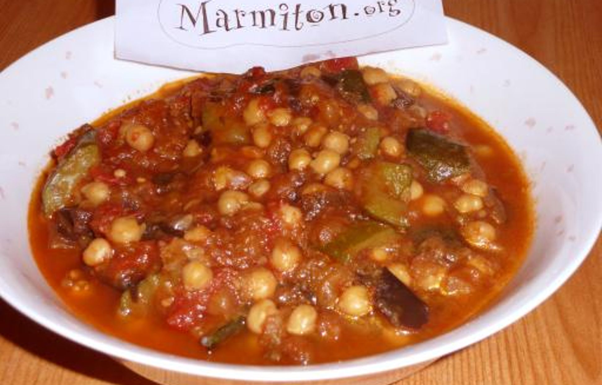 Curry d'aubergines et pois chiches Recette de Curry d'aubergines et