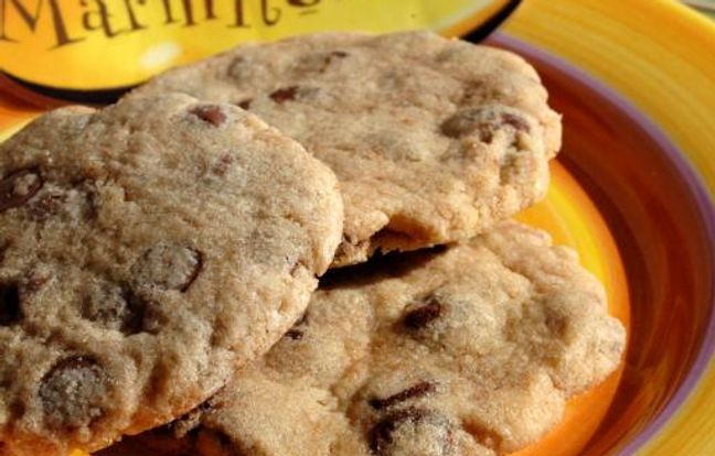 Cookies au chocolat au lait : Recette de Cookies au ...