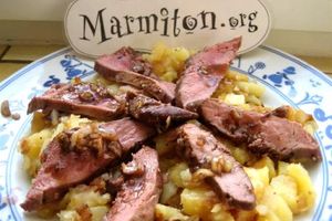 Magret De Canard Aux Pommes : Recette De Magret De Canard Aux Pommes ...