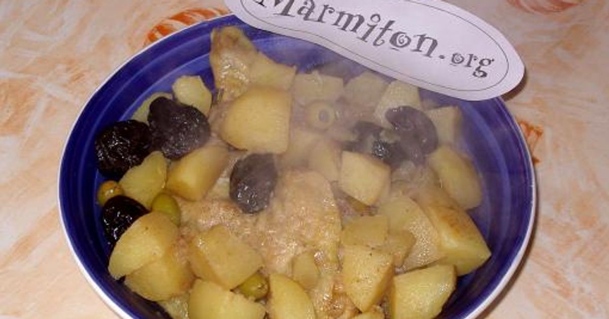 Tajine de poulet aux olives et pommes de terre recette de Tajine de