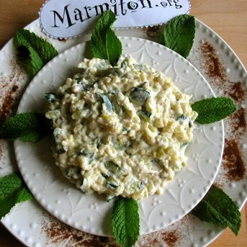 un régal de risotto courgette et ricotta-image