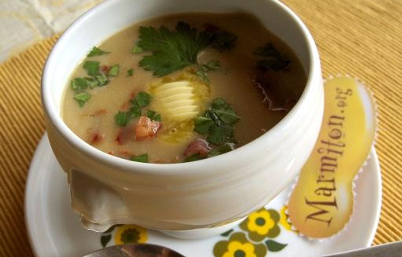 Velouté aux chicons aux chips de pancetta Recette de Velouté aux