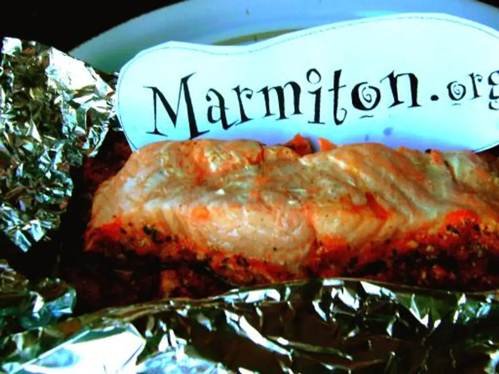 papillotes de saumon à la menthe