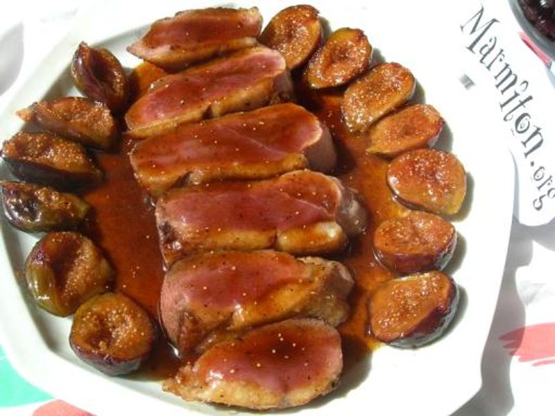 Magret De Canard Aux Figues Noires Recette De Magret De Canard