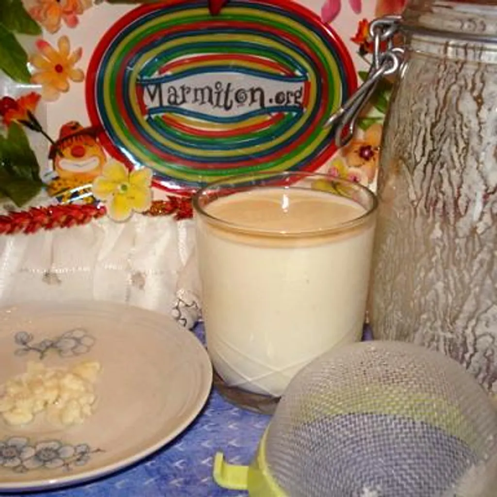 Kéfir de lait de ma grand-mère : Recette de Kéfir de lait de ma grand-mère